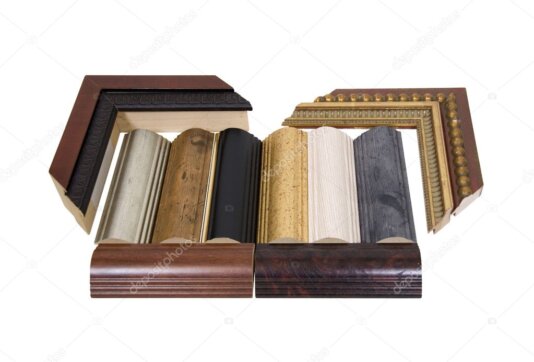 Muestras de madera, lacas y laminados