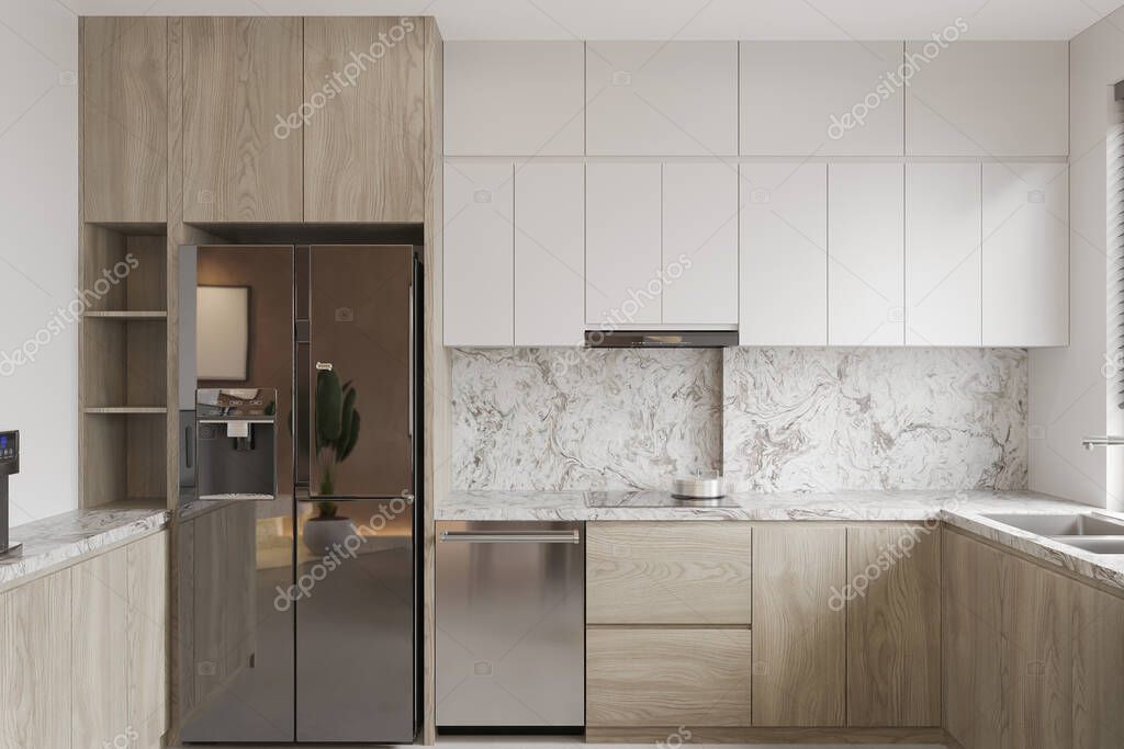 Detalle de cajones y herrajes de cocina a medida